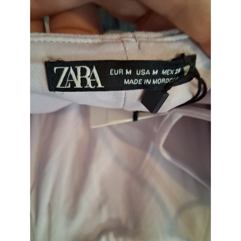 Zara Lilac Spaghetti-Strap Mini Dress - Picture 6 of 7